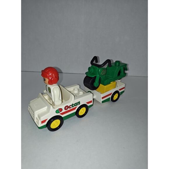 Vintage Rare 1994 LEGO Duplo 2621 Octan Motor Cross Transporter Building Toys - Picture 3 of 8